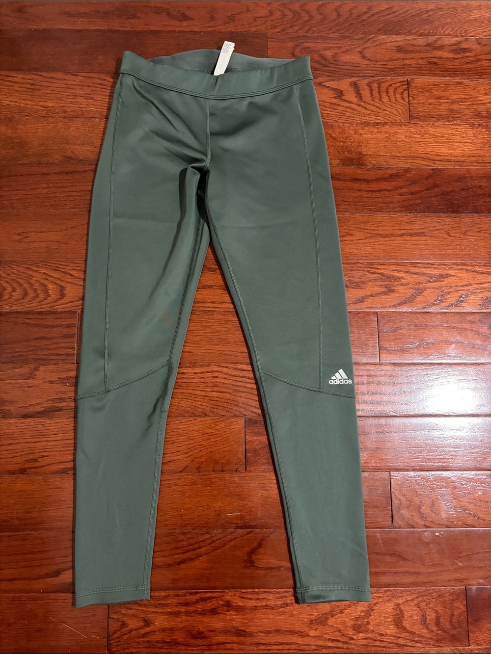 adidas Kids Olive Green Athletic Leggings